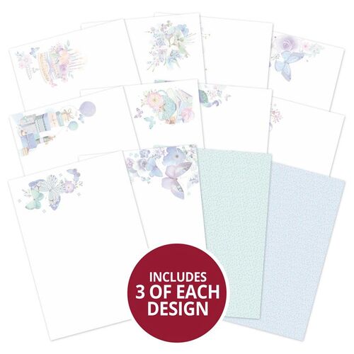 Hunkydory Butterfly Blue A4 Luxury Card Inserts