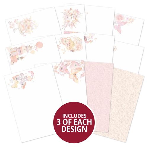 Hunkydory Butterfly Blush Luxury Card Inserts