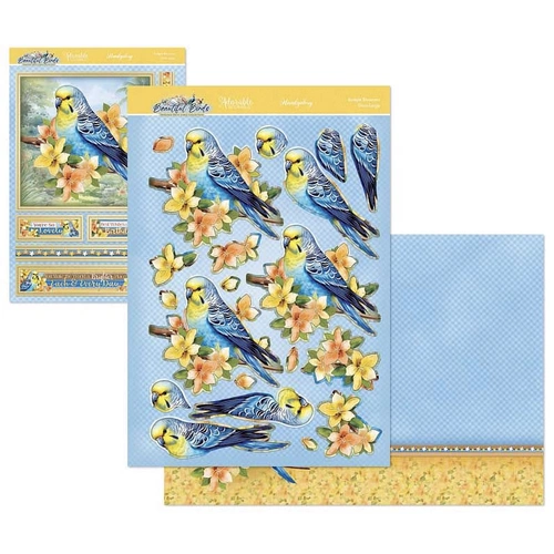 Hunkydory Beautiful Birds - Budgie Blossoms Deco-Large Set
