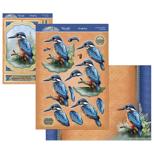 Hunkydory Beautiful Birds - Colourful Kingfisher Deco-Large Set
