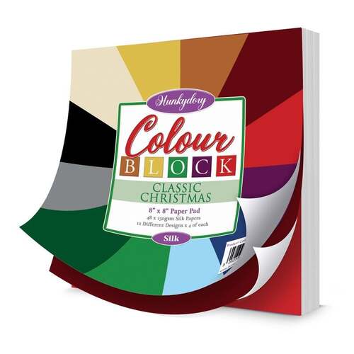 Hunkydory Classic Christmas Colour Block Paper Pad