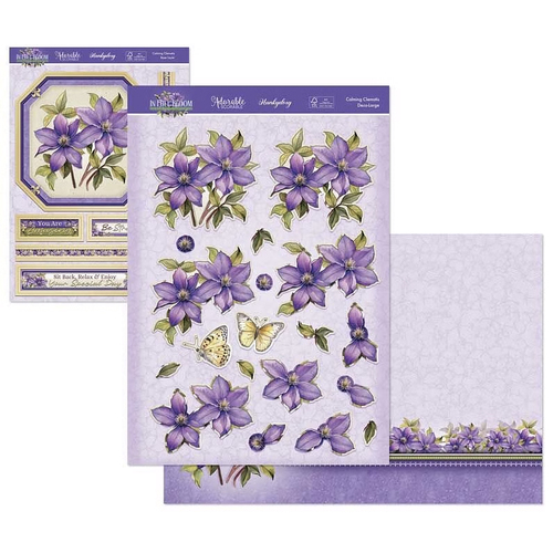 Hunkydory In Full Bloom Deco-Large Set - Calming Clematis