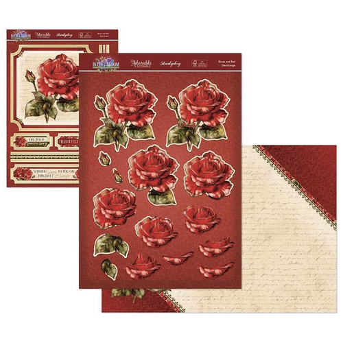 Hunkydory In Full Bloom Deco-Large Set - Roses are Red
