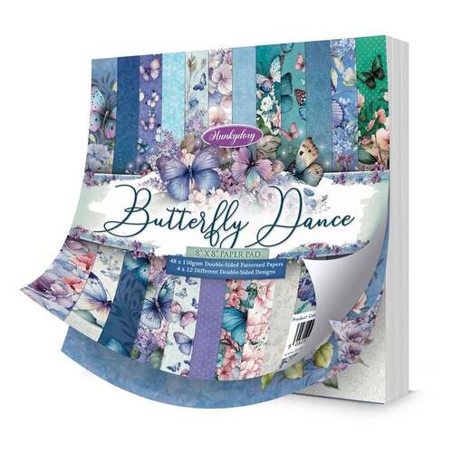 Hunkydory Butterfly Dance 8x8" Paper Pad