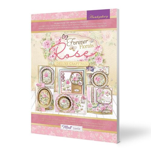 Hunkydory Forever Florals Rose Deluxe Craft Pad