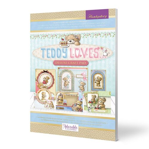 Hunkydory Teddy Loves Deluxe Craft Pad