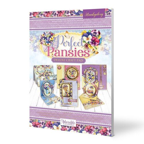 Hunkydory Perfect Pansies Deluxe Craft Pad