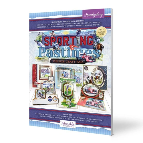 Hunkydory Deluxe Craft Pad - Sporting Pastimes
