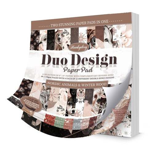 Hunkydory Nordic Animals & Winter Wood Duo Design Paper Pad