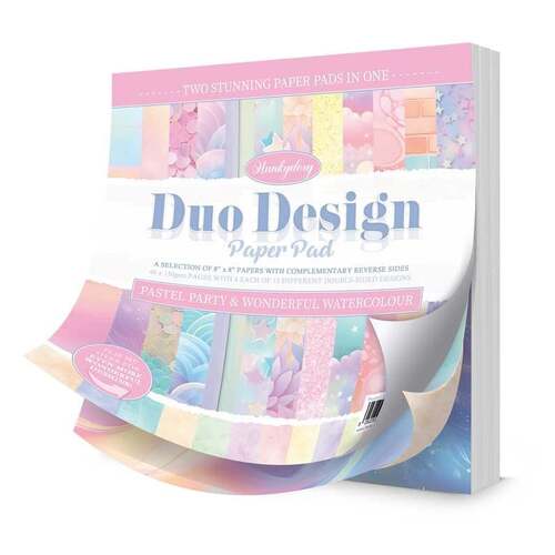 Hunkydory Duo Design Paper Pads - Pastel Party & Wonderful Watercolour