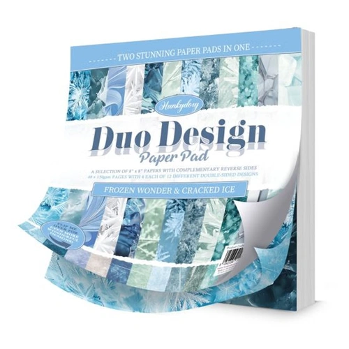Hunkydory Duo Design Paper Pad - Frozen Wonder & Cracked Ice