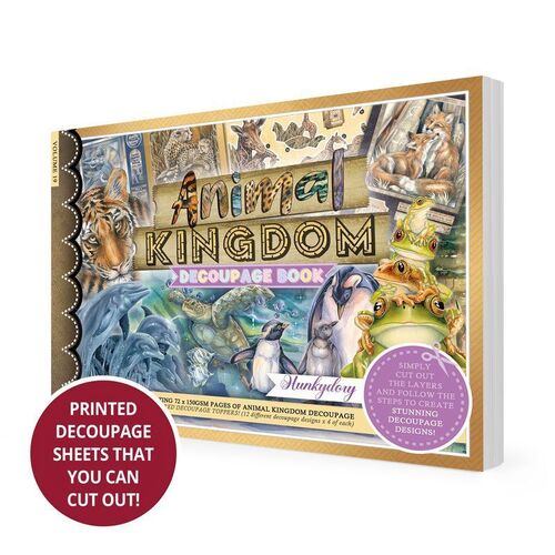 Hunkydory Animal Kingdom Decoupage Book
