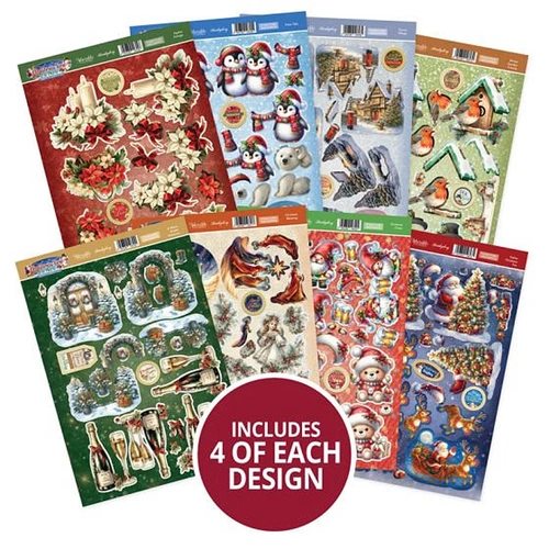 Hunkydory Christmas Time is Here Decoupage Topper Collection