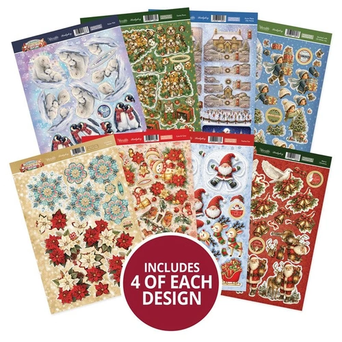 Hunkydory It's Beginning to Look a Lot Like Christmas Decoupage Topper Collection