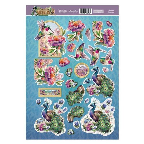 Hunkydory Fabulous Feathers Decoupage Topper Sheet