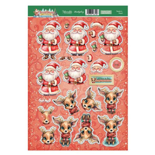 Hunkydory Santa is Here! Decoupage Topper Sheet