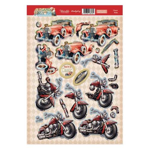 Hunkydory Classic Rides Decoupage Topper Sheet