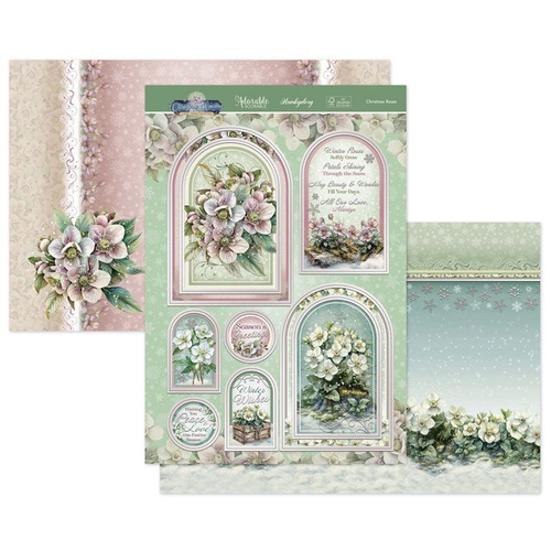 Hunkydory Christmas Roses Luxury Topper Set