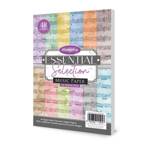 Hunkydory Essential Selection Paper Pad - Music Paper