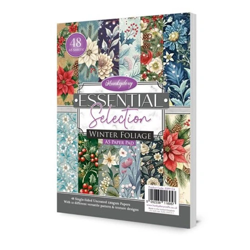 Hunkydory Essential Selection Paper Pad - Winter Foliage