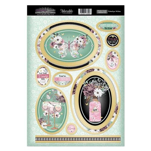 Hunkydory Flutterbye Wishes Topper