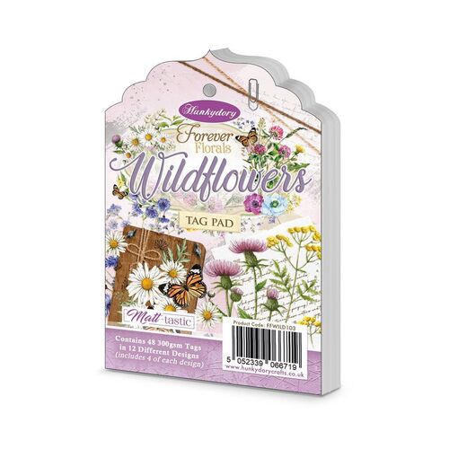 Hunkydory Forever Florals Wildflowers Tag Pad