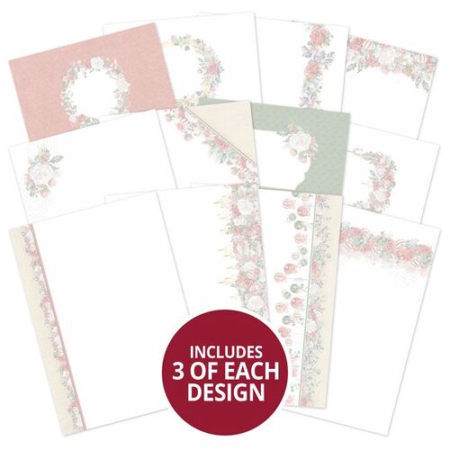 Hunkydory Forever Florals Festive Rose Luxury Card Inserts