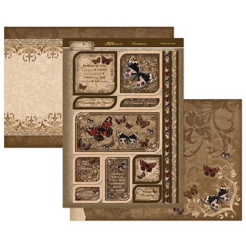Hunkydory Flight of the Butterflies Vintage Moments Mirri Magic Topper Set