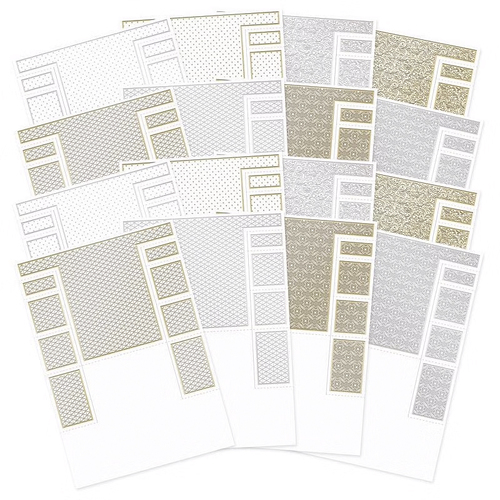 Hunkydory Foiled Pattern Stepper Cards - Ink Me! Selection