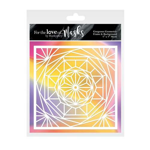 Hunkydory For the Love of Masks : Gorgeous Geometric Frame & Background