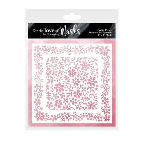 Hunkydory For the Love of Masks : Pretty Petals Frame & Background