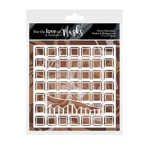 Hunkydory For the Love of Masks : Sweet Chocolate Frame & Background