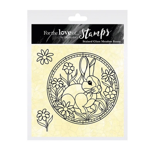 Hunkydory For the Love of Stamps - Stained Glass Meadow Bunny Stamp