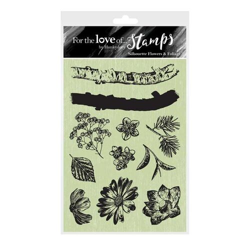Hunkydory Silhouette Flowers & Foliage For the Love of Stamps Set