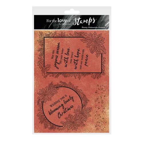Hunkydory Pretty Poinsettia Frames For the Love of Stamps