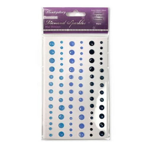 Hunkydory Blue Shimmer Diamond Sparkles Gemstones