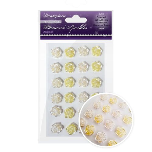 Hunkydory Original Pearl Roses Diamond Sparkles Gemstones