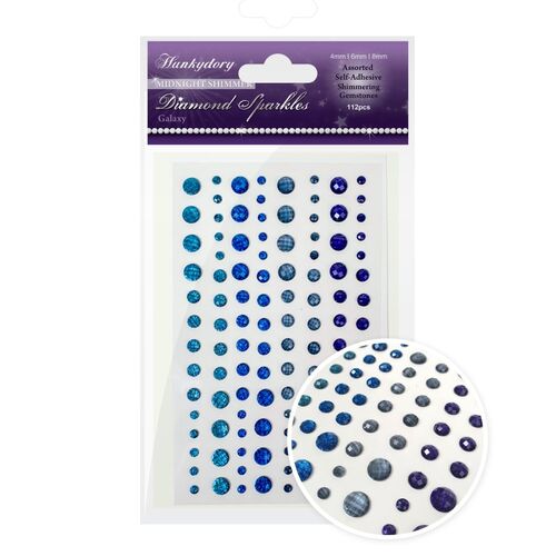 Hunkydory Galaxy Midnight Shimmer Diamond Sparkles Gemstones