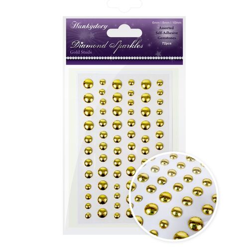 Hunkydory Gold Studs Diamond Sparkles Gemstones