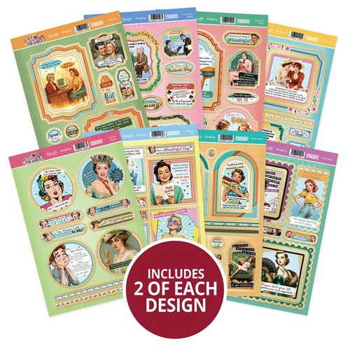 Hunkydory Here Come the Girls Luxury Card Toppers Kit