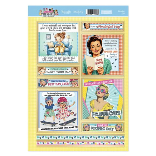 Hunkydory Here Come the Girls Topper Sheet - Birthday Girl
