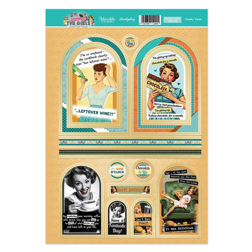 Hunkydory Here Come the Girls Topper Sheet - Cheeky Treats