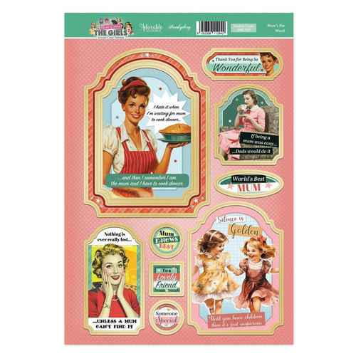 Hunkydory Here Come the Girls Topper Sheet - Mum's the Word