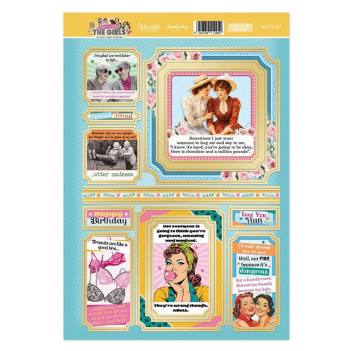 Hunkydory Here Come the Girls Topper Sheet - You Go Girl