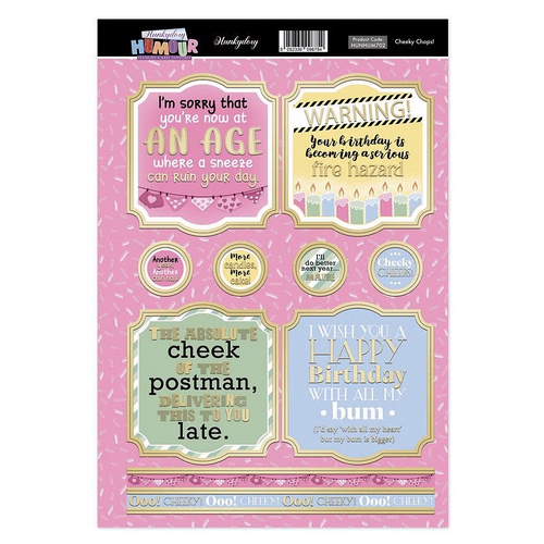 Hunkydory Humour Topper Sheet - Cheeky Chops