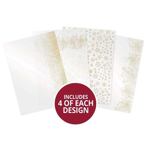 Hunkydory Poinsettia Sparkle Luxury Foiled Acetate