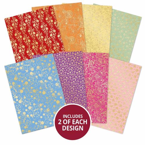Hunkydory A Rainbow of Flowers Edge-to-Edge Adorable Scorable Cardstock