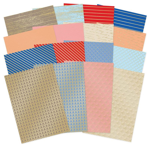 Hunkydory Coastal Charm Luxury Foiled Edge-to-Edge Cardstock