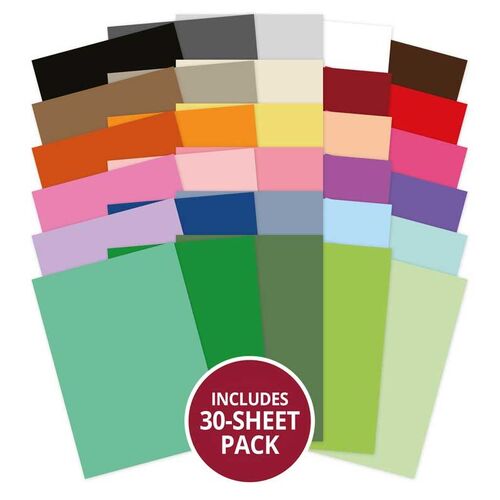 Hunkydory Matt-tastic Adorable Scorable Core Colourways x30 Cardstock Pack