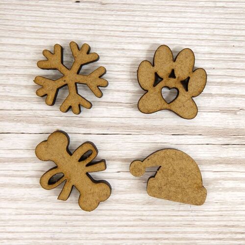 Hunkydory Christmas Paws MDF Shapes